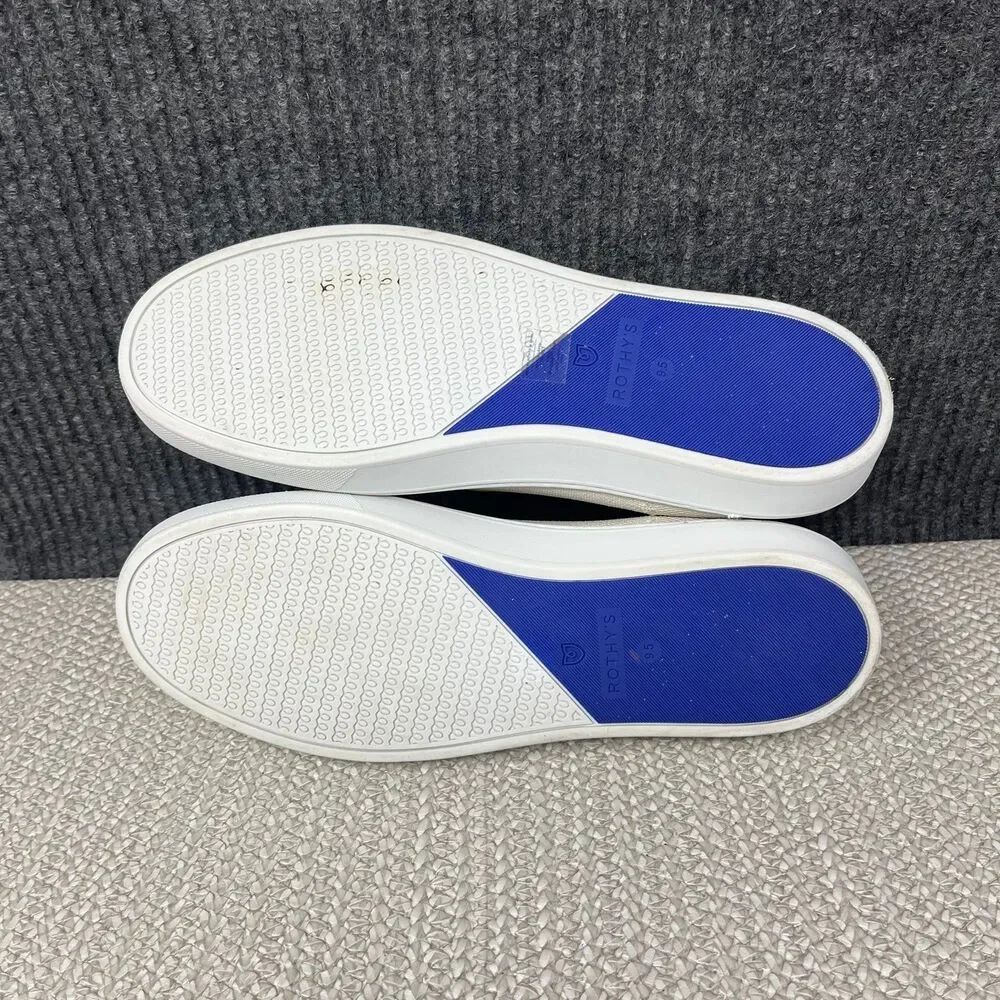 Rothy’s The Slip On Sneaker Sand Ivory Cream Flat Shoes Women’s Size 9.5 US